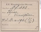 Etiketten zu Topas (NHMW-MIN-Af432)